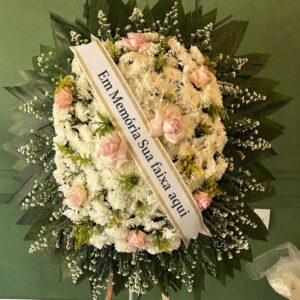 Coroa de flores bh para velório com flores Rosas